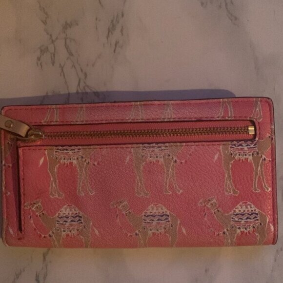 Kate Spade camel 🐪 pink wallet. Great condition. - Picture 6 of 7